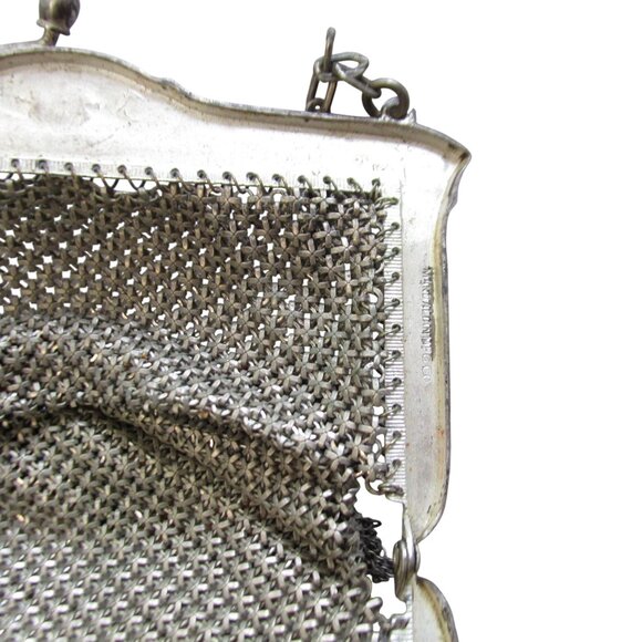 Antique Art Deco Mandalian Metal Mesh Purse - Picture 4 of 7